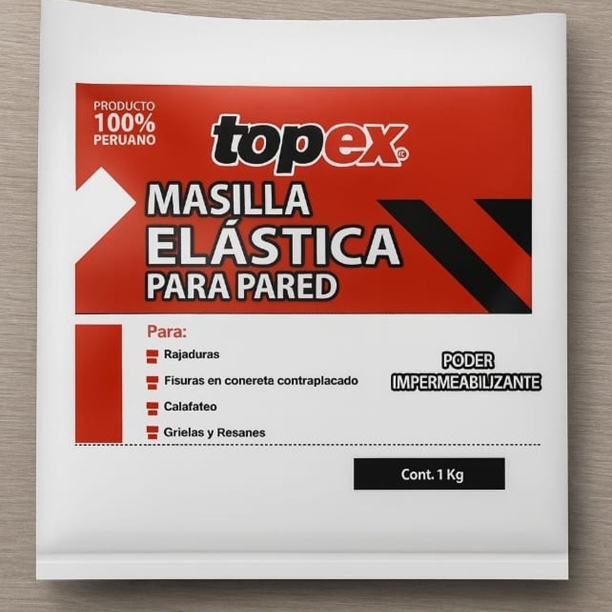 TOPEX - Masilla elástica para pared 1 kg
