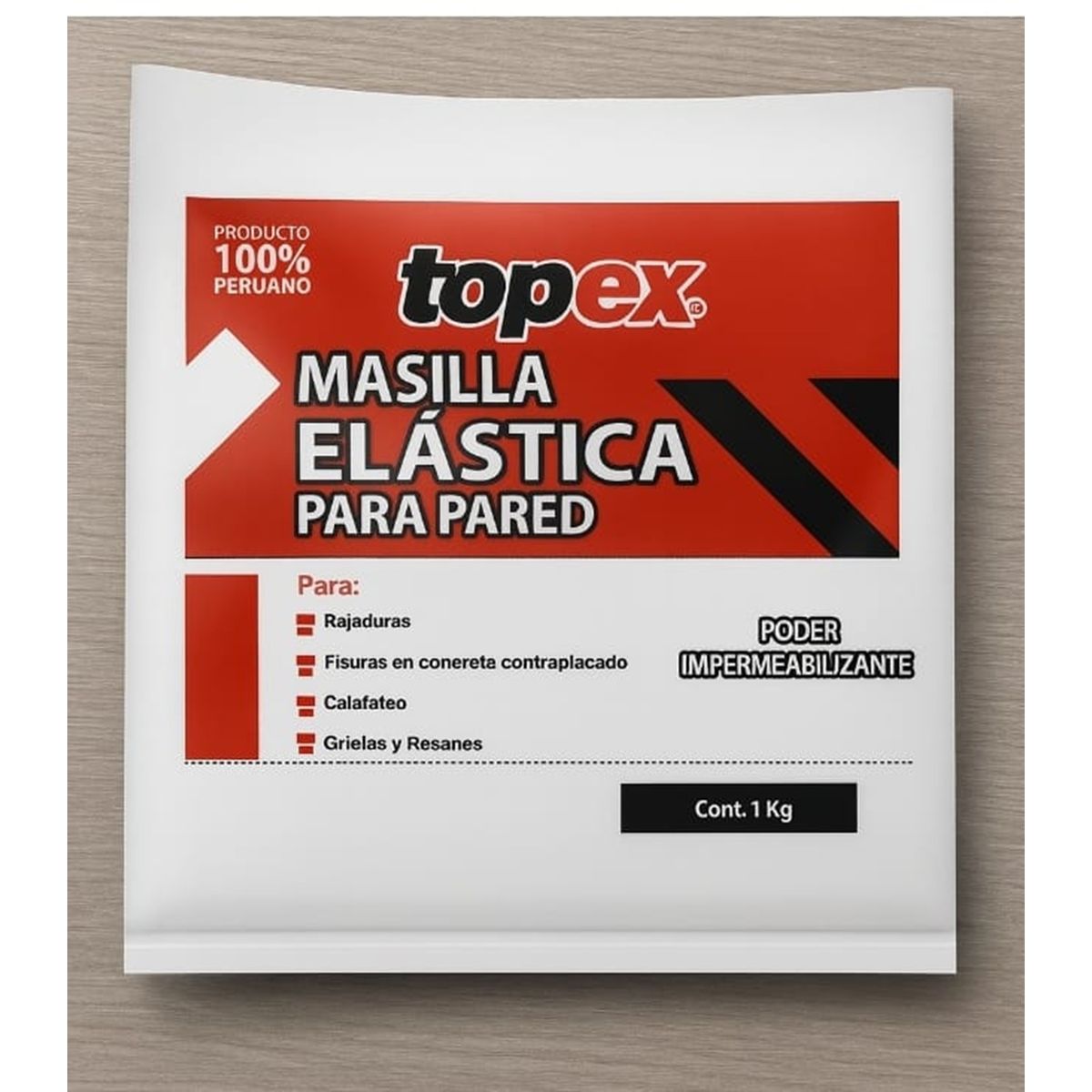 TOPEX - Masilla elástica para pared 1 kg