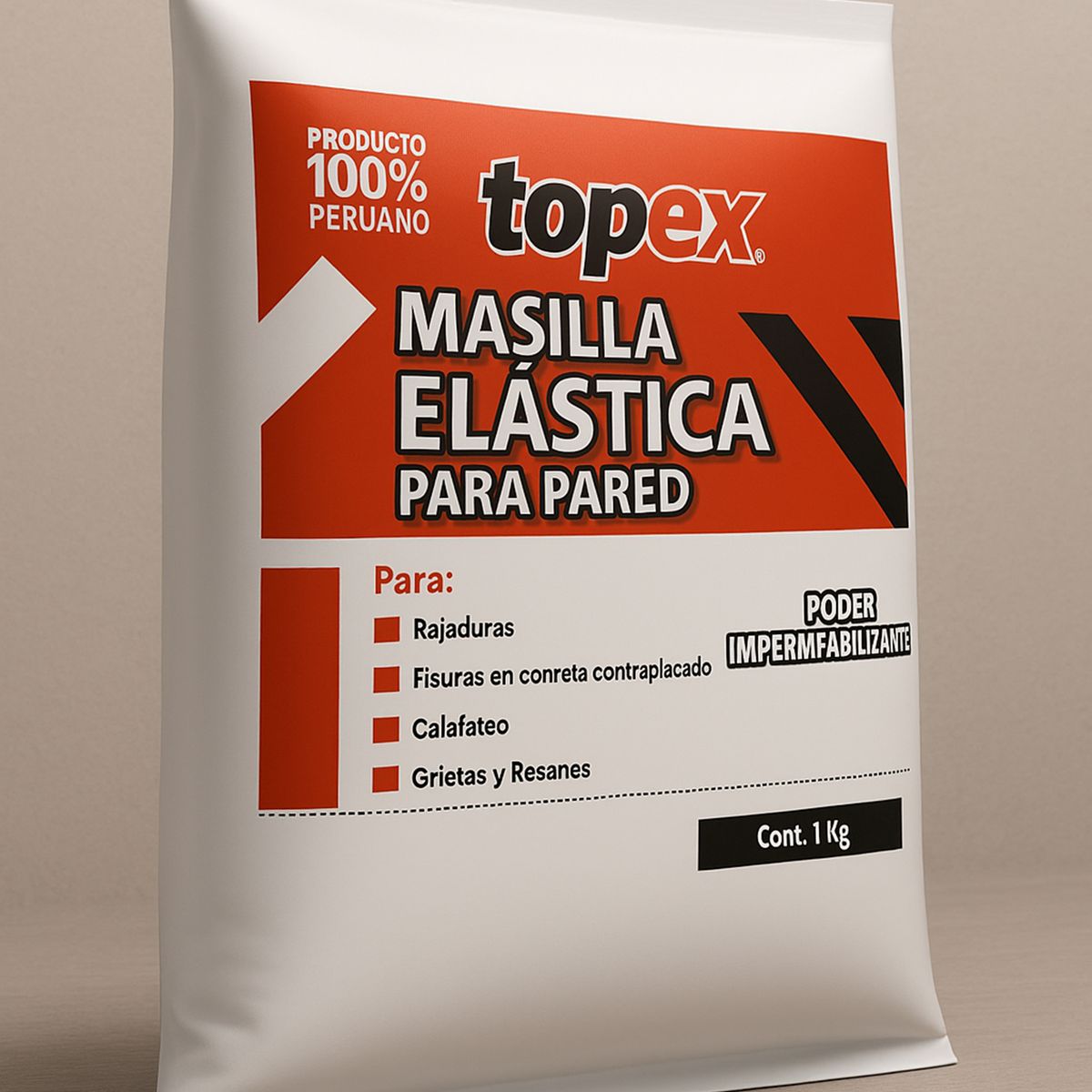 TOPEX - Masilla elástica para pared 1 kg
