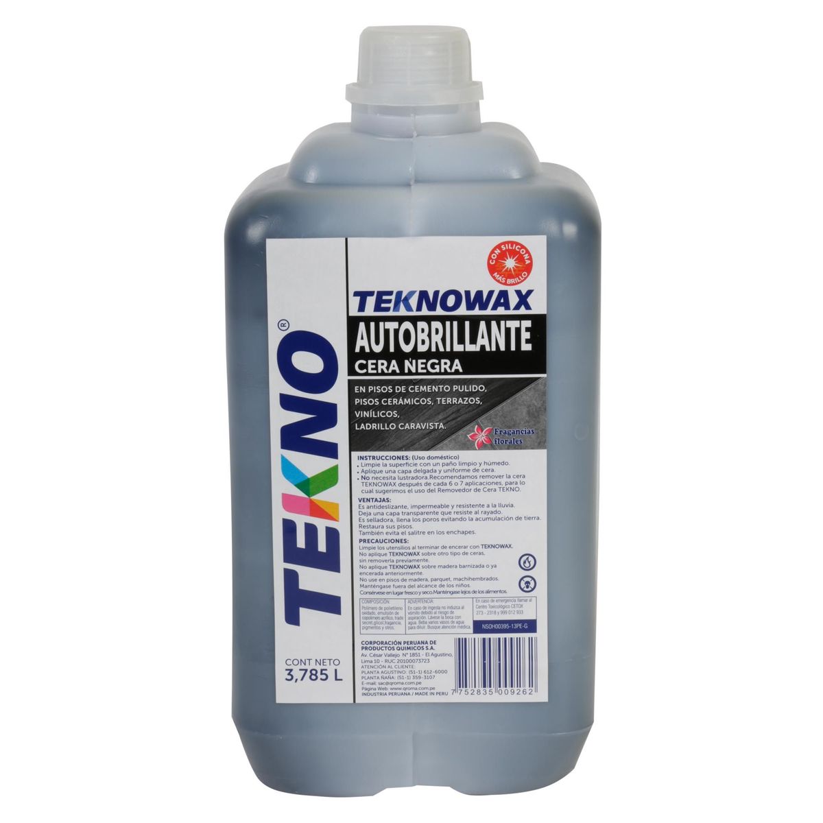 TEKNO - Cera Para Piso Líquido Florales 3.7 L