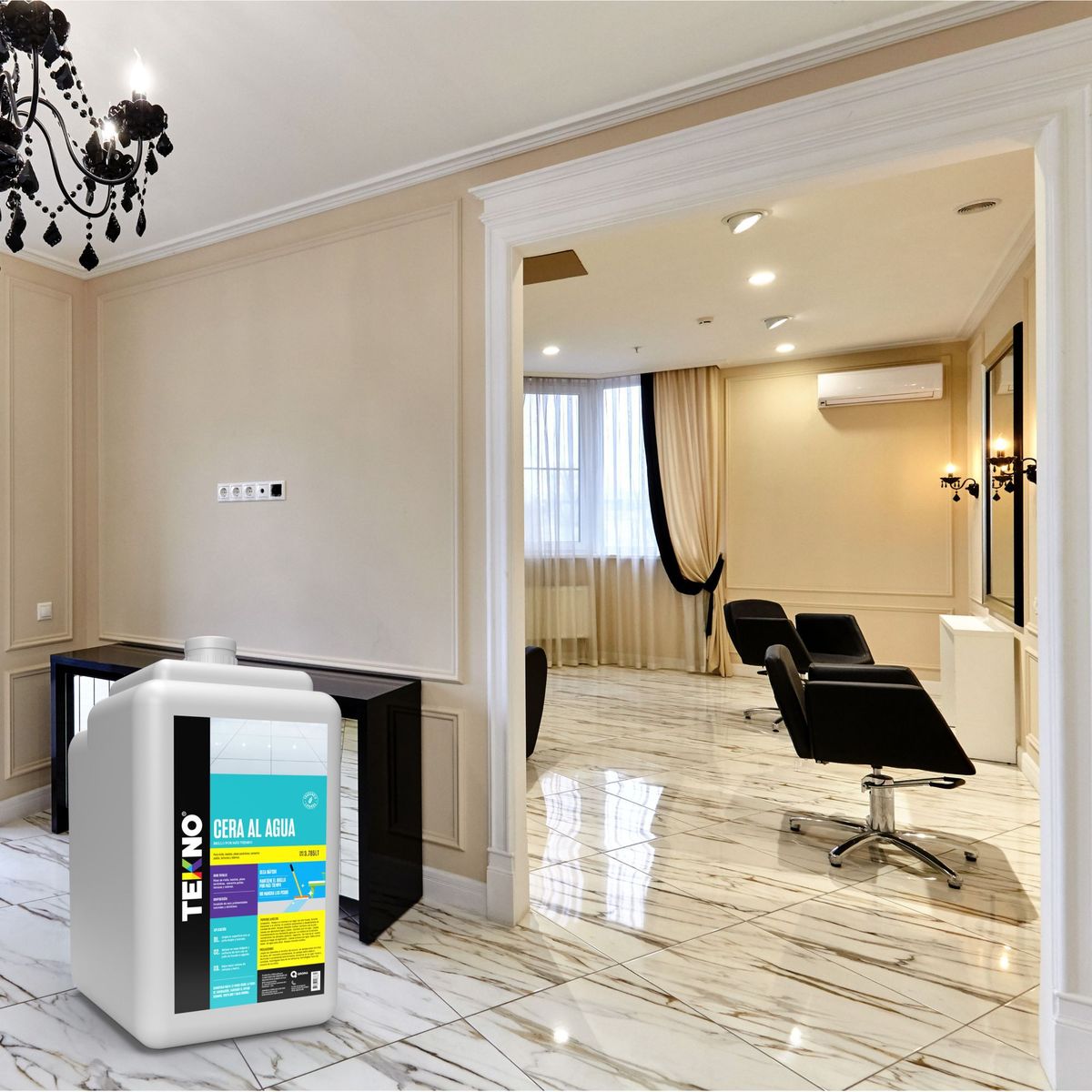 TEKNO - Cera Para Piso Líquido Floral 3.7 L