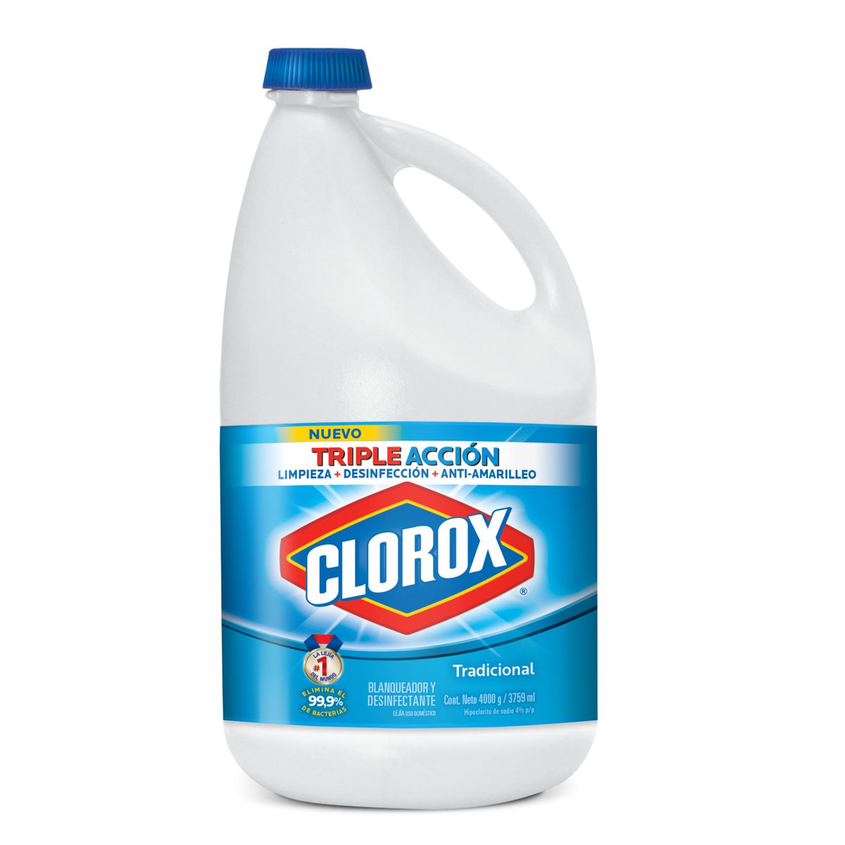 CLOROX - Lejía Clorox Triple Acción Tradicional 4L
