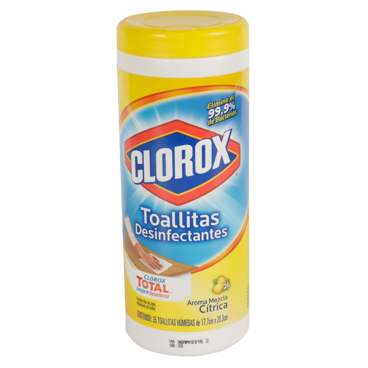 CLOROX - Desinfectamte Limón Wipe x35 unid