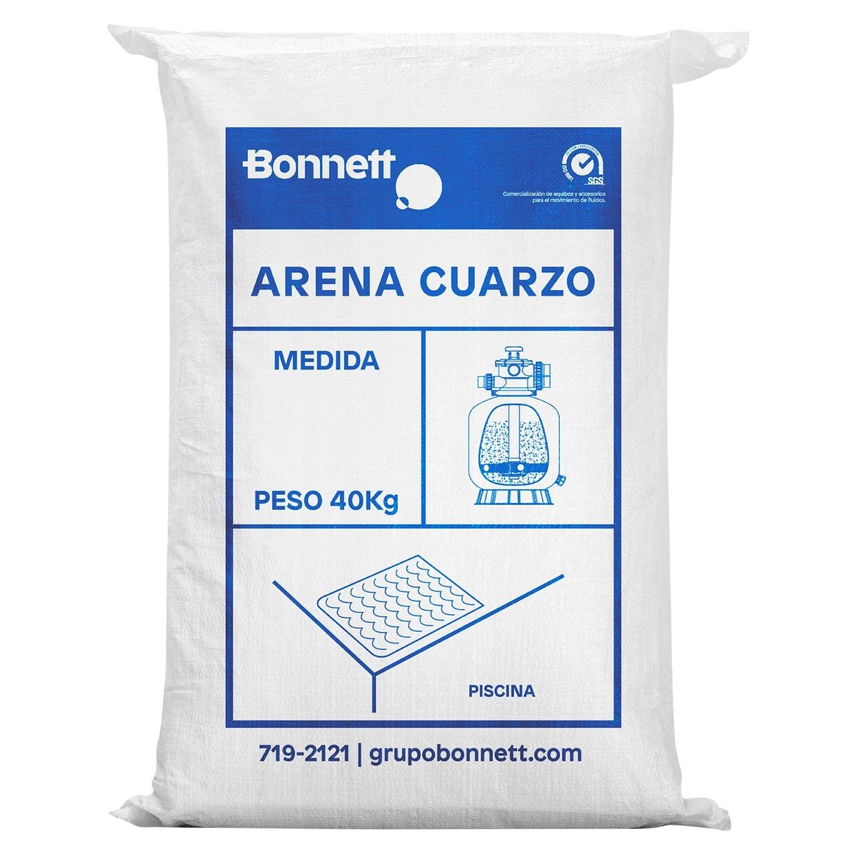 PENTAIR - Arena de Cuarzo 1/16" 40 KG