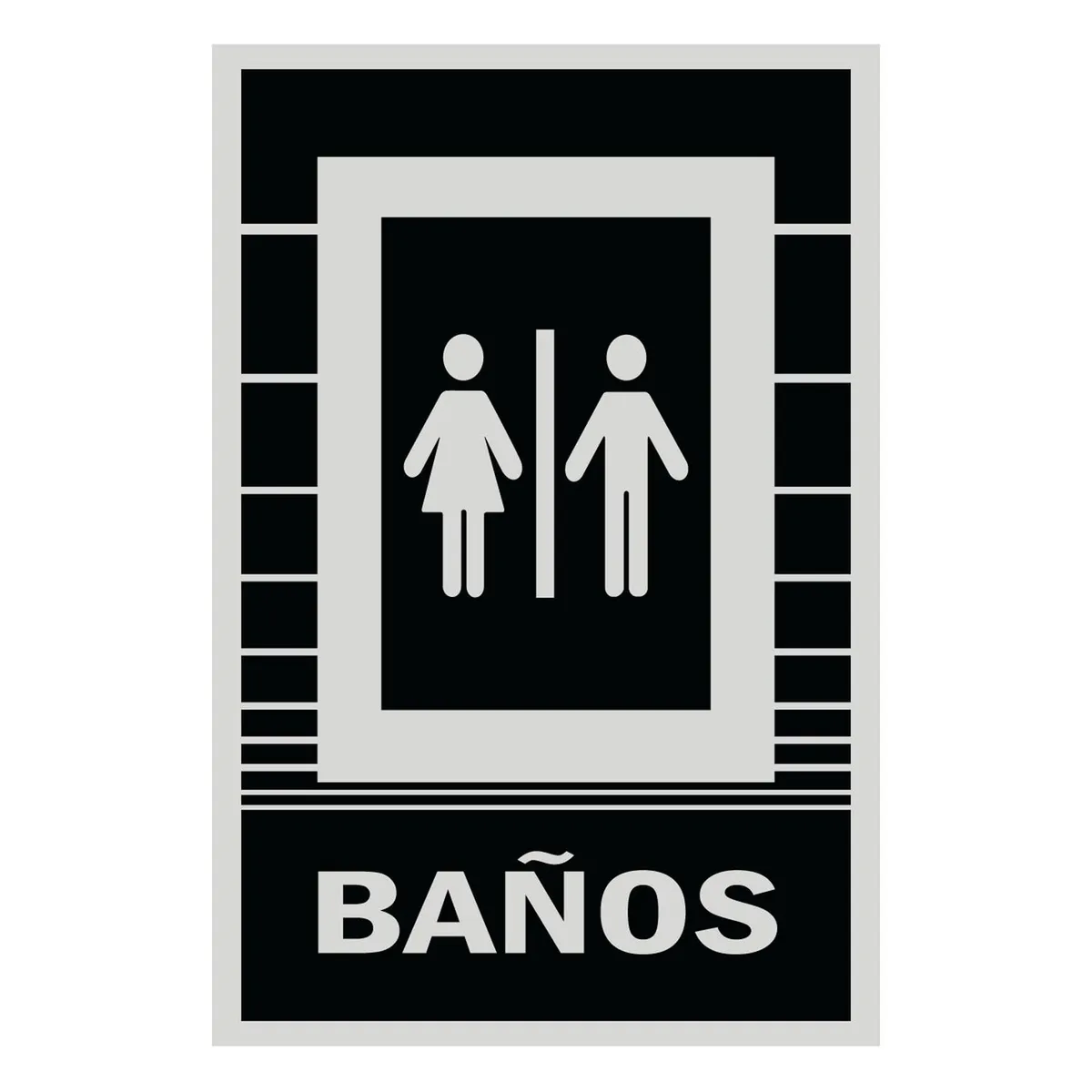 FIXSER - Señal de Baño 15x22.5 cm.