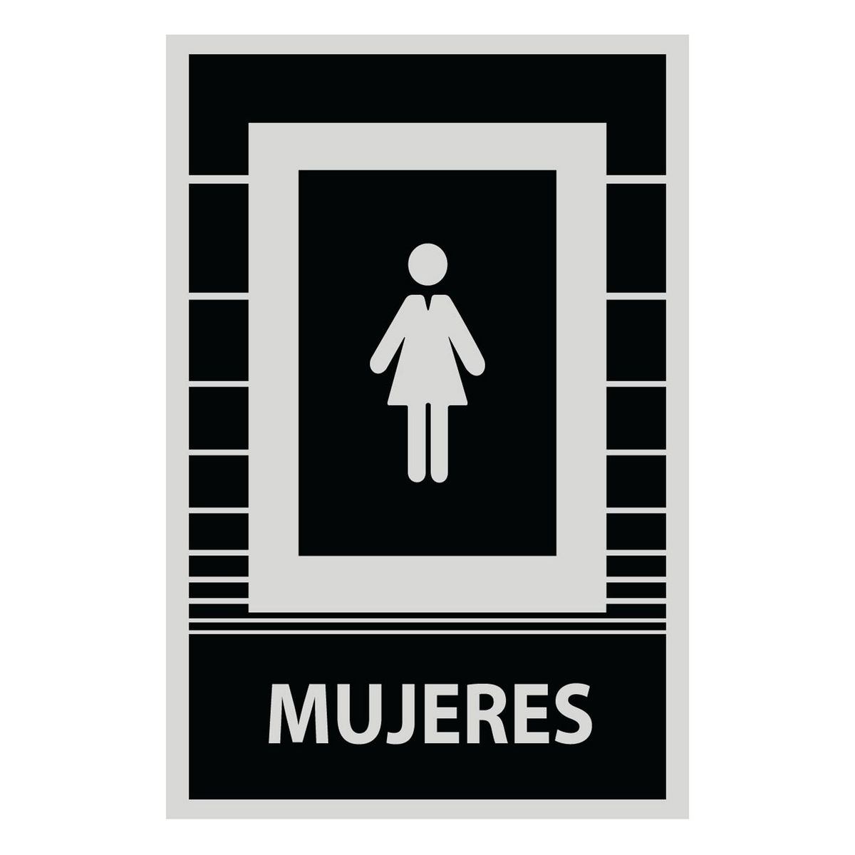 FIXSER - Señal de Baño Mujeres 15x22.5 cm.