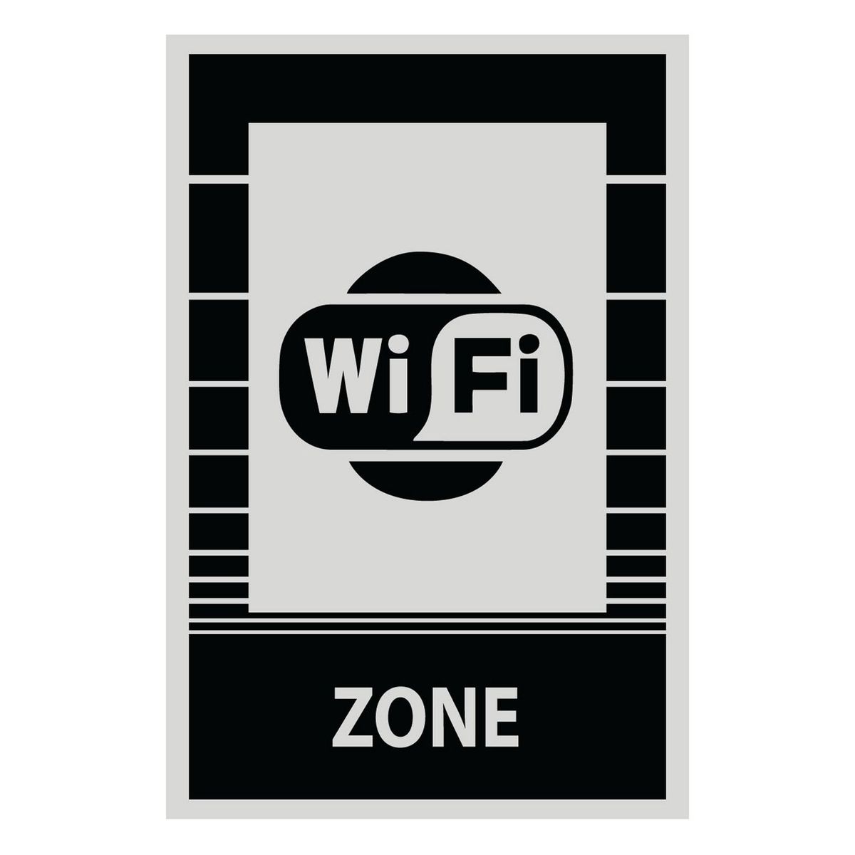 FIXSER - Señal de Zona Wifi 15x22.5 cm.