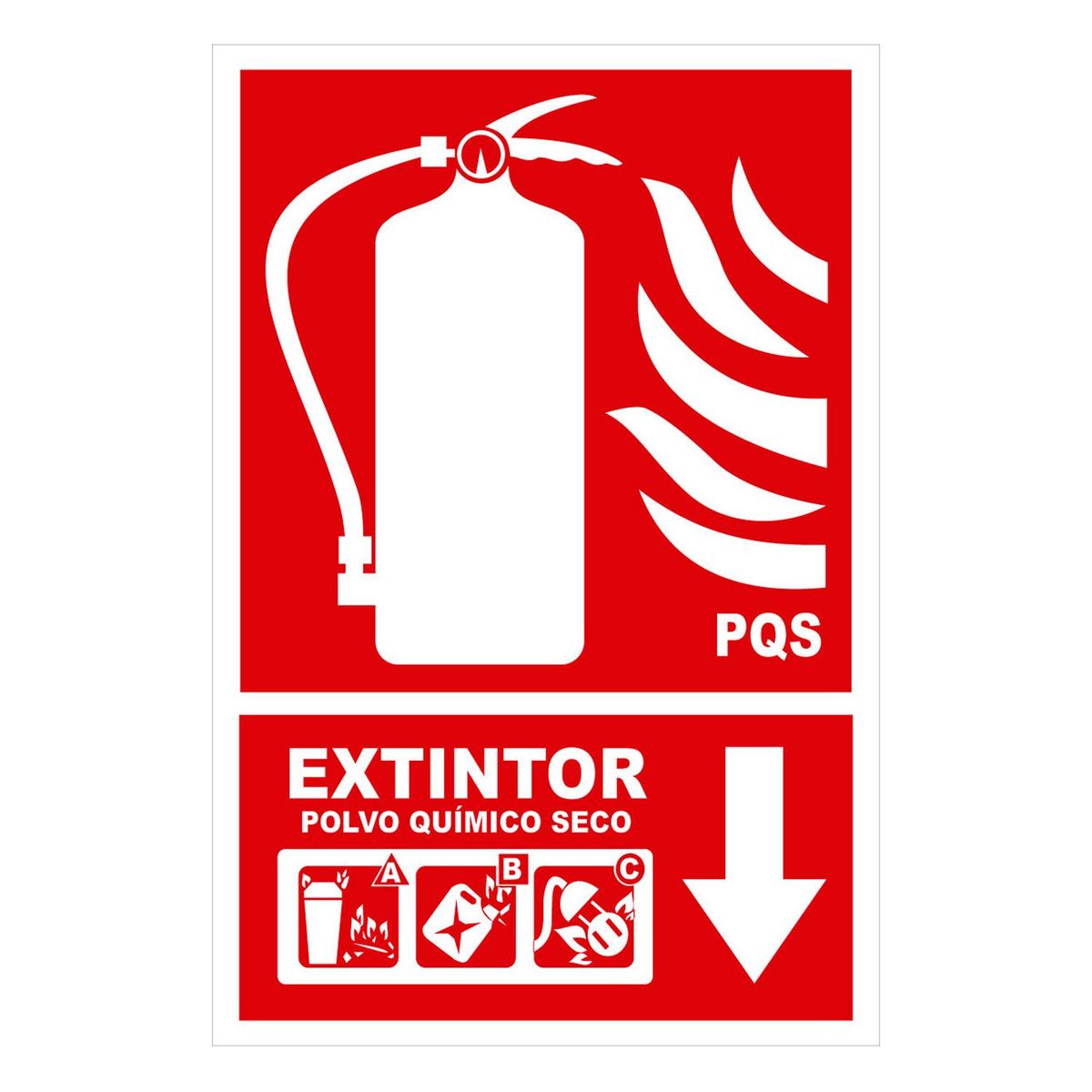 FIXSER - Señal de Extintor Multipropósito 15x22.5 cm.