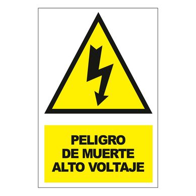 Seal de Alto Voltaje 15x22.5 cm.