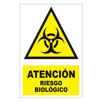 Seal de Atenicn Riesgo Biolgico 15x22.5 cm.