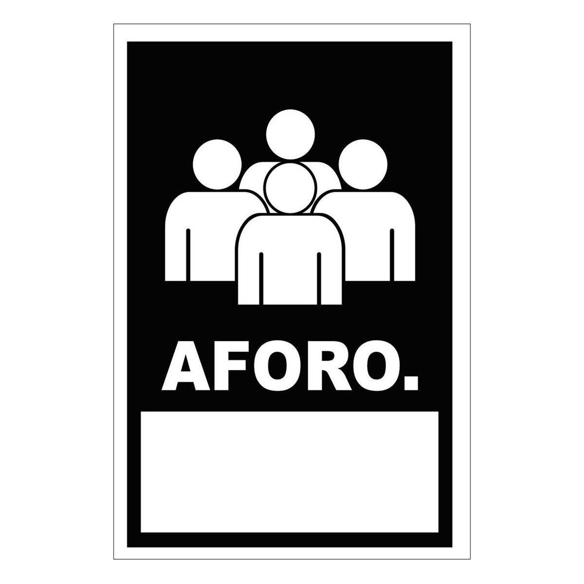 FIXSER - Señal de Aforo 15x22.5 cm.