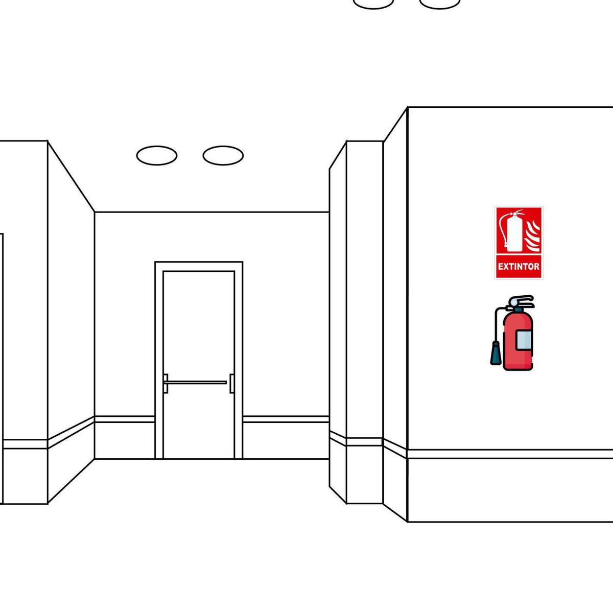 FIXSER - Señal de Extintor 20x30 cm.