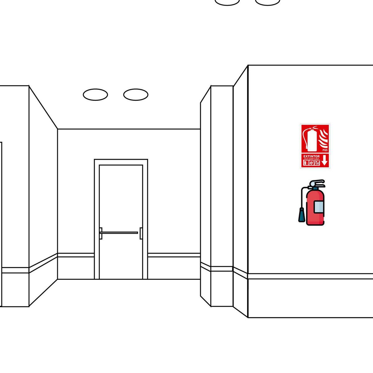 FIXSER - Señal de Extintor Multipropósito 20x30 cm.