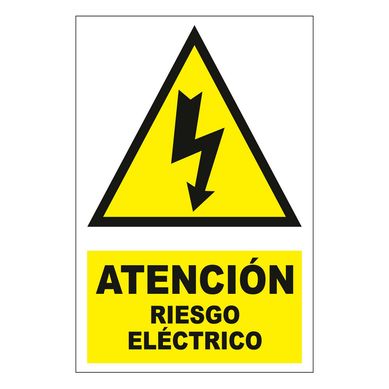 Seal de Atenicn Riesgo Elctrico 20x30 cm.