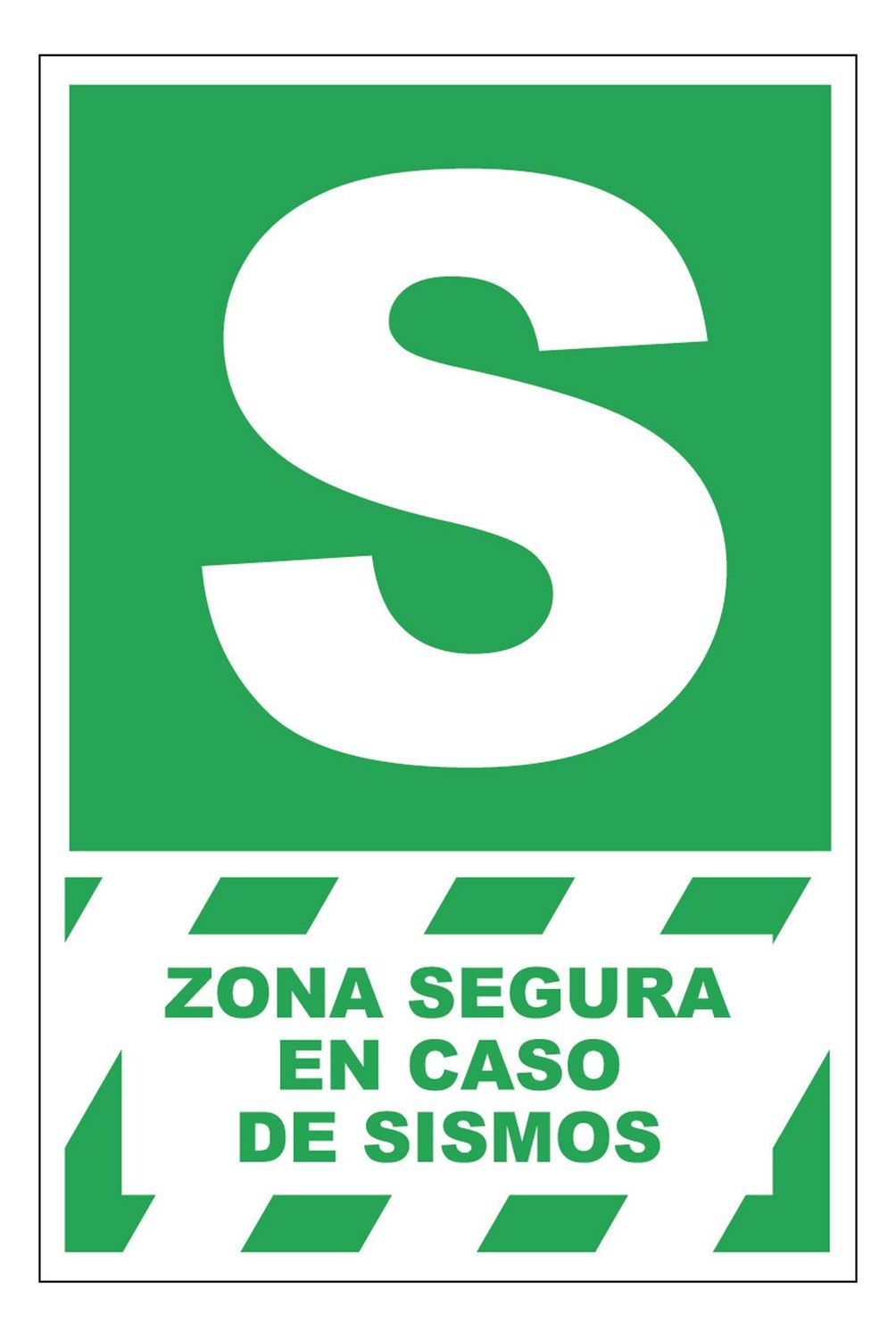 FIXSER - Señal de Zona Segura 20x30 cm.