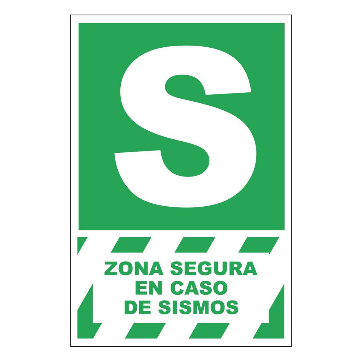 FIXSER - Señal de Zona Segura 20x30 cm.