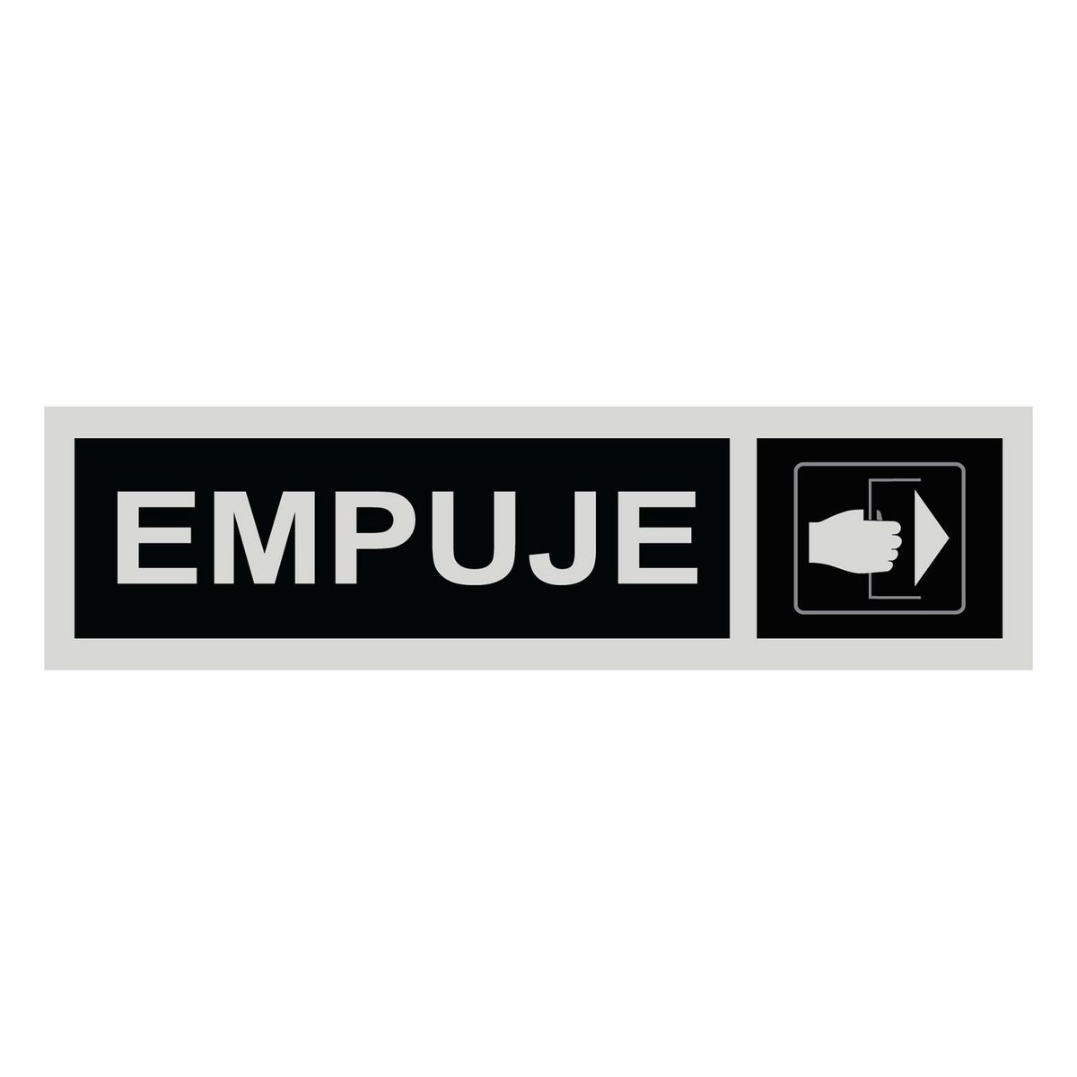 FIXSER - Señal de Empuje 18x5 cm.