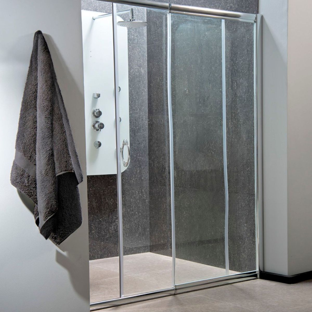 SENSI DACQUA - Puerta de Ducha Corrediza 120-135 cm