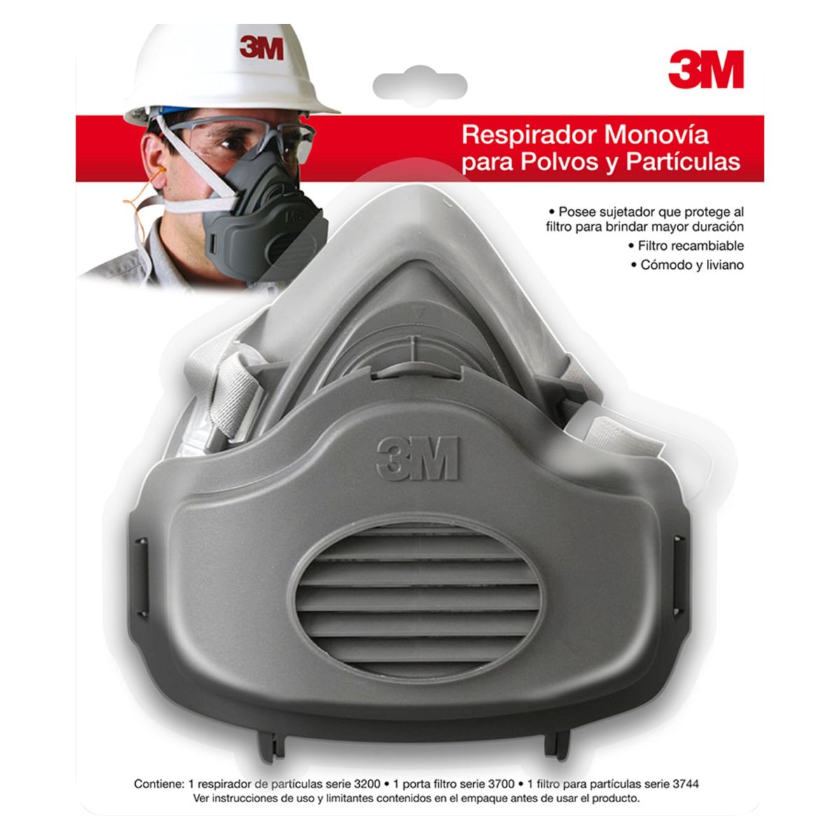 3M - Respirador de una Vía para Polvo y Partículas