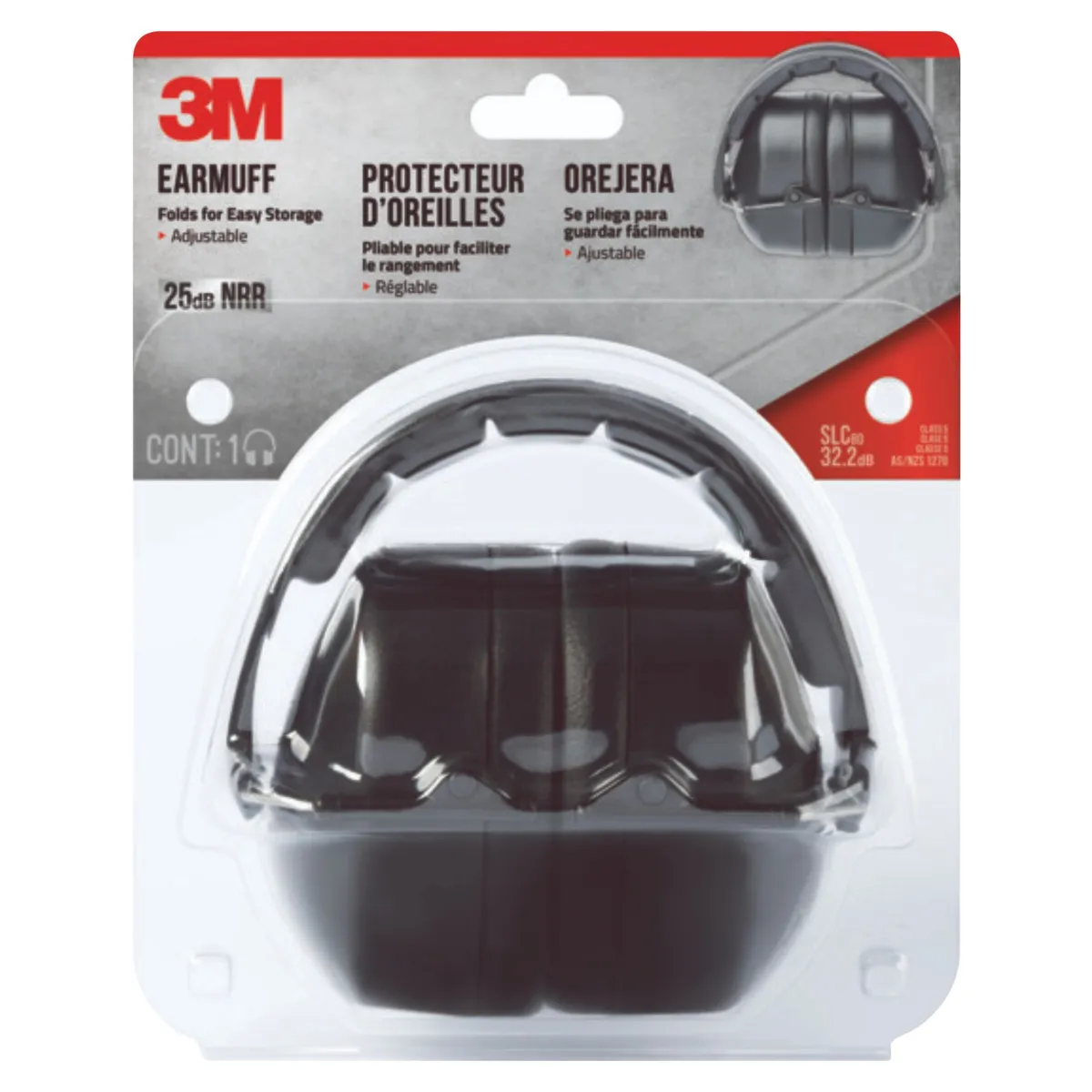 3M - Orejeras 3M Vincha Negra