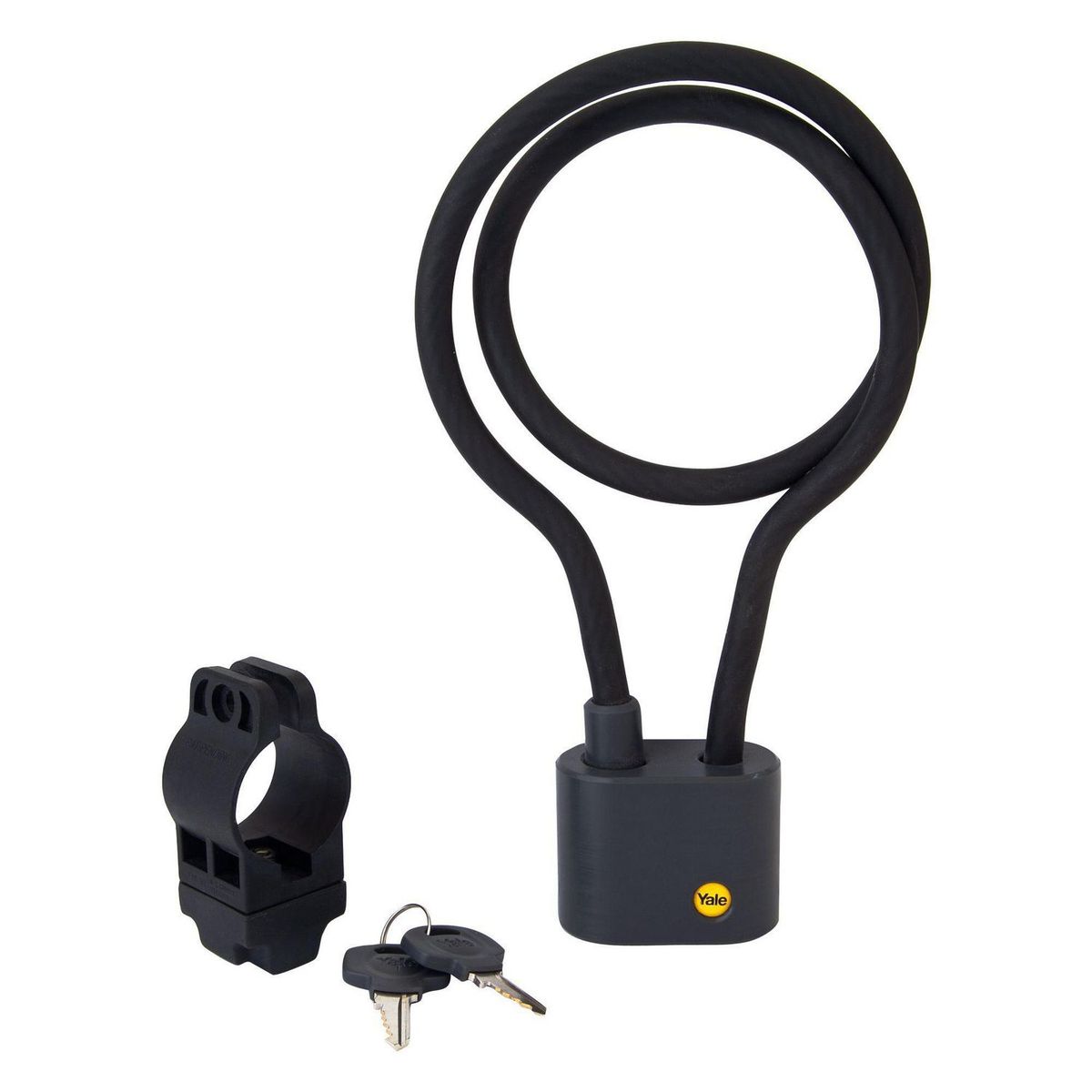 YALE - Cable con Llave Yale 80 cm