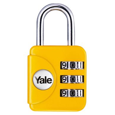 Candado con Clave YP1 28 mm. Amarillo Yale