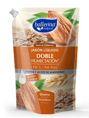 Jabn lquido Avena y Aceite de Almendras 900 ml
