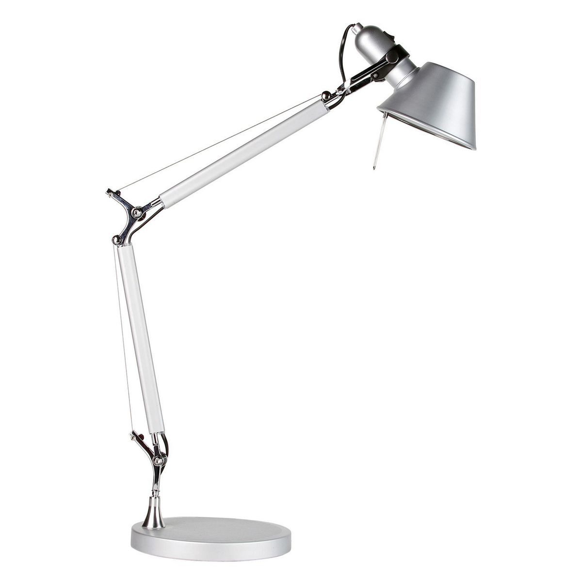 CASA BONITA - Lámpara de Escritorio Tolomeo 1L E27 Silver