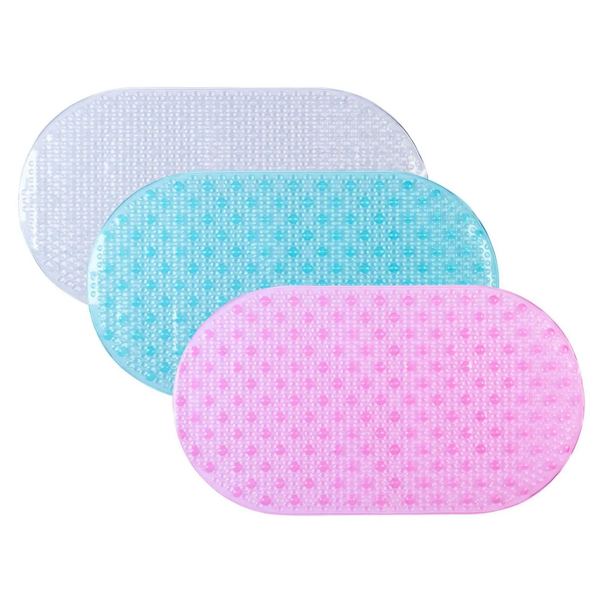 PITUKASA - Piso Antideslizante para Ducha Frost 68x38.5cm Diseño Surtido