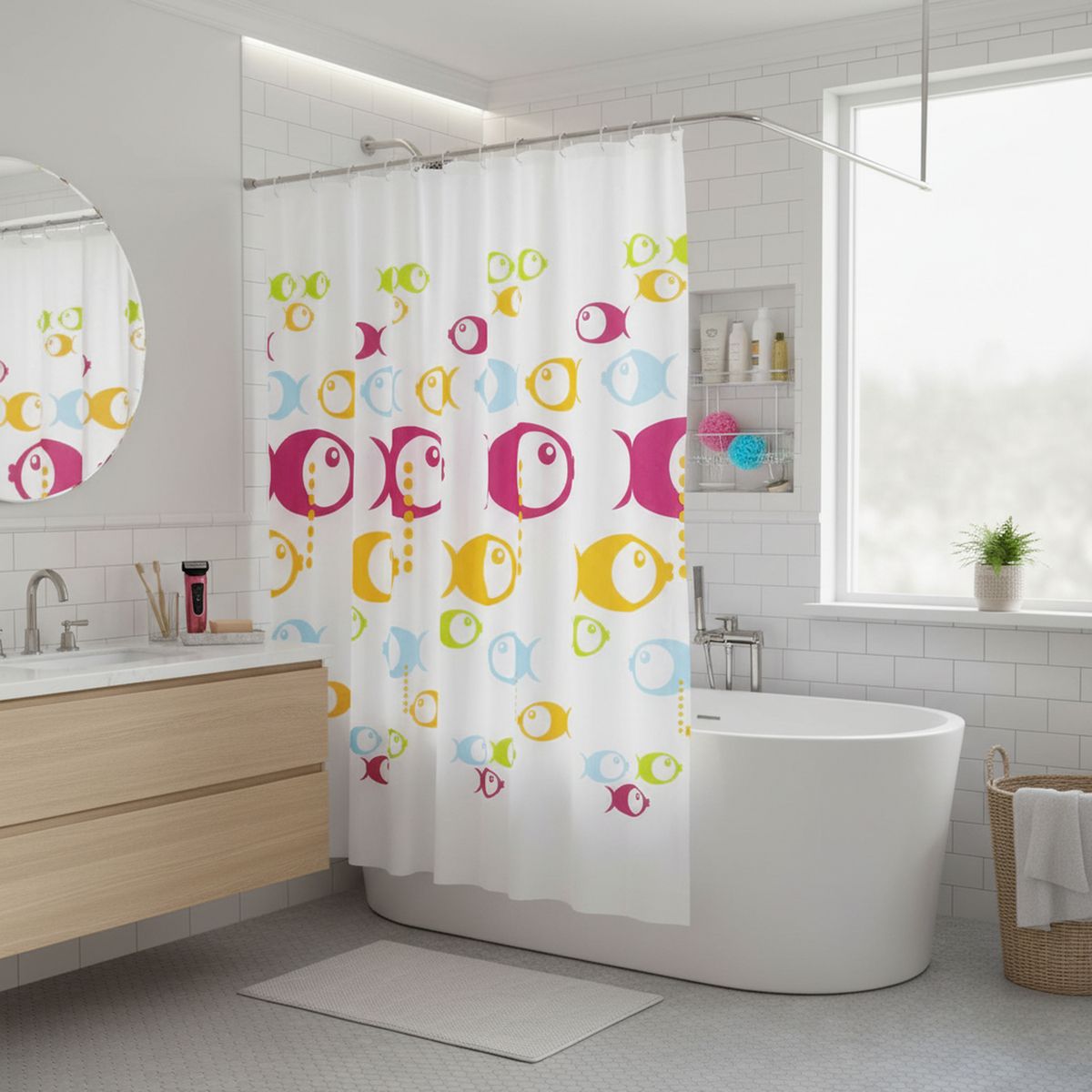 PITUKASA - Cortina de Baño Peva Surtido 180x180cm