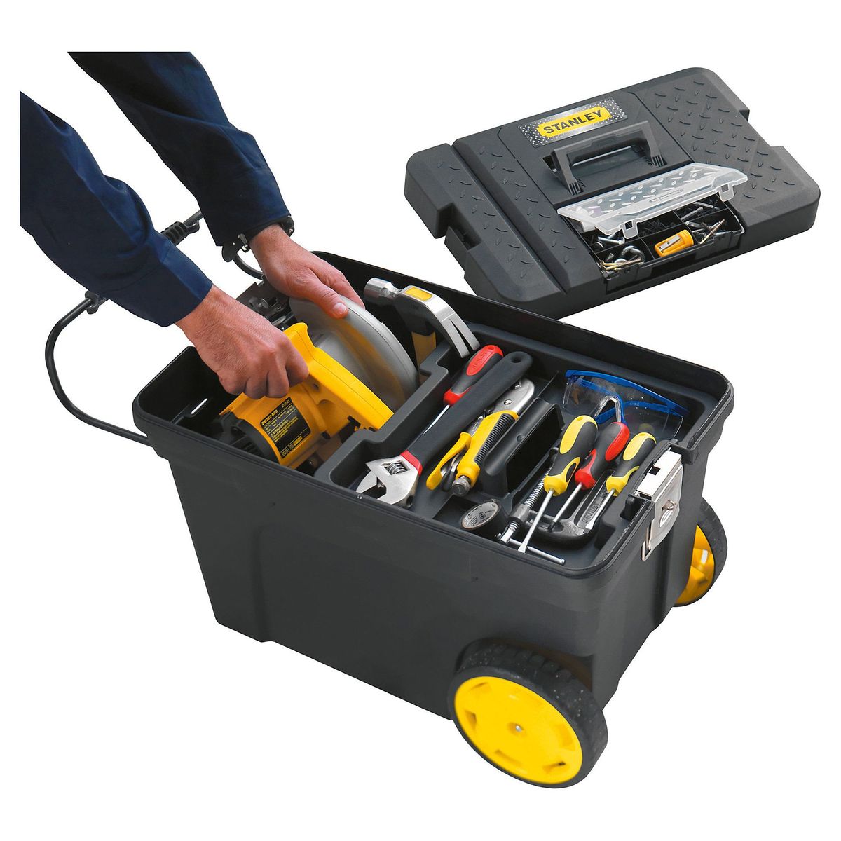 STANLEY - Baúl para herramientas con cuatro bandejas