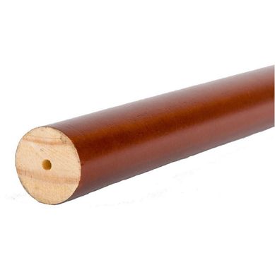 Barra de madera chocolate  28 mm 2.50m