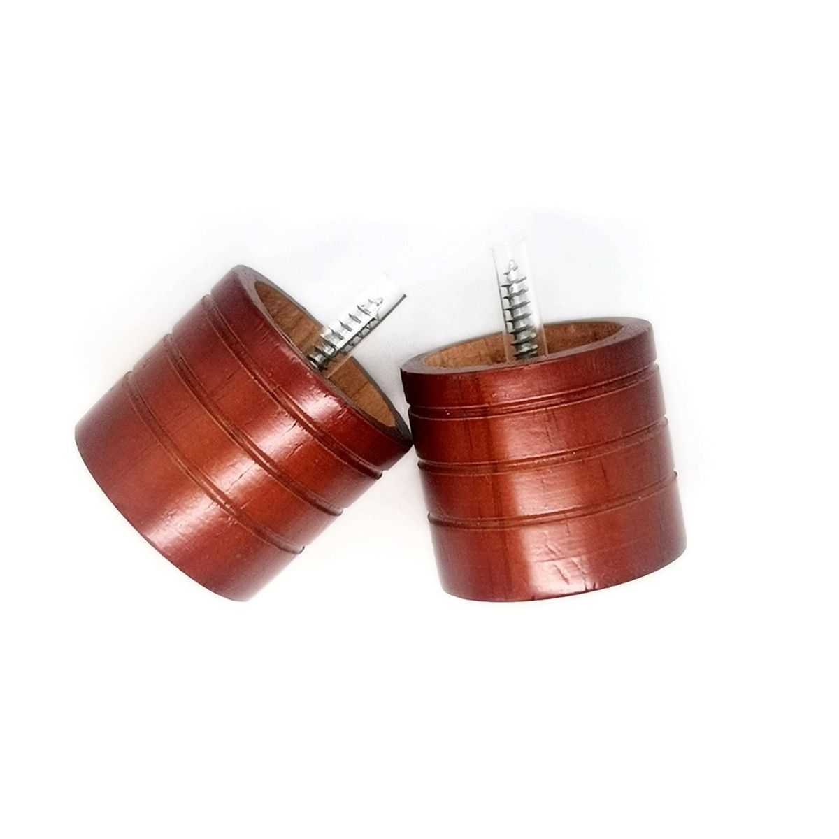 JUST HOME COLLECTION - Terminal Tope madera chocolate 28mm (2un)