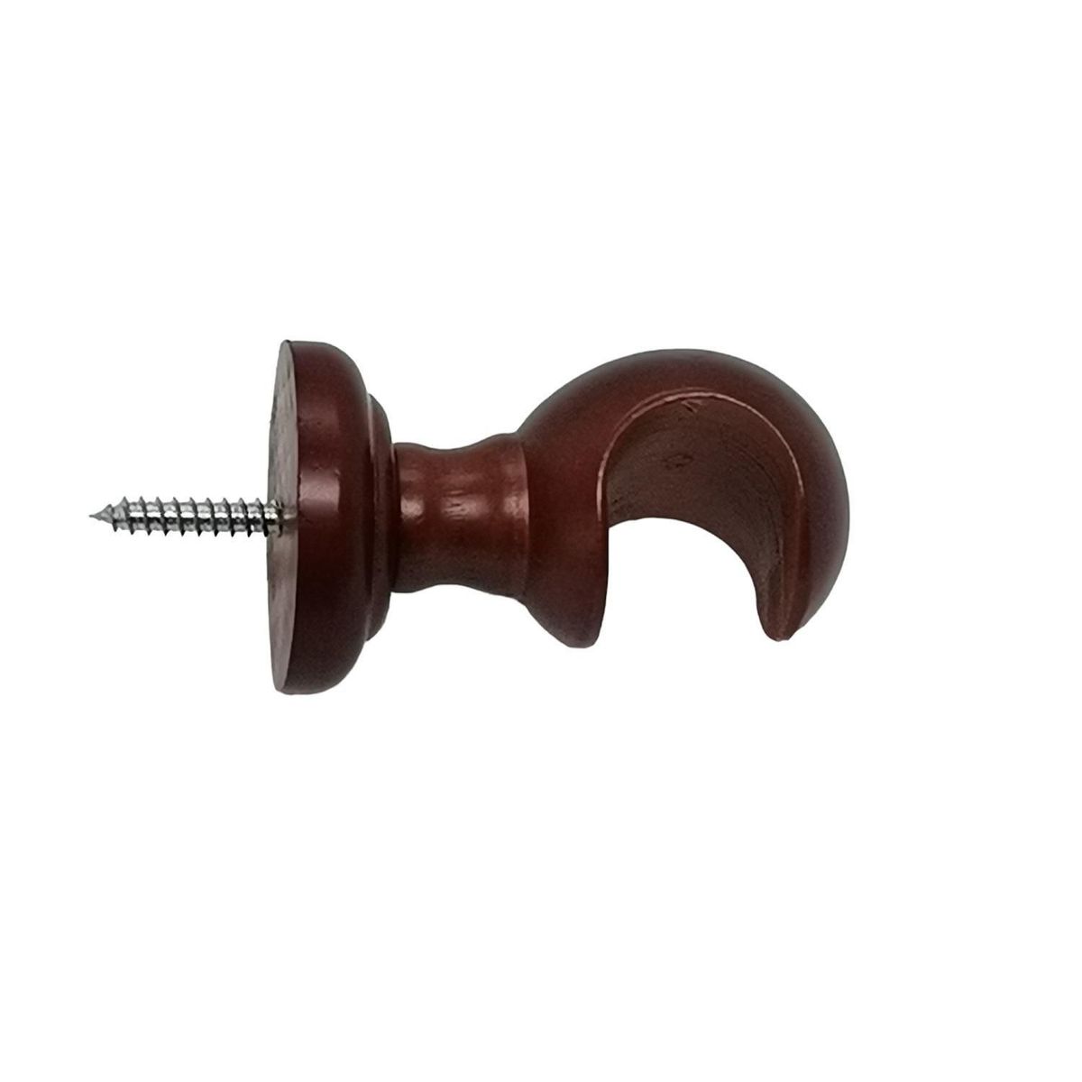 JUST HOME COLLECTION - Soporte simple Techo madera chocolate 28mm (2un)