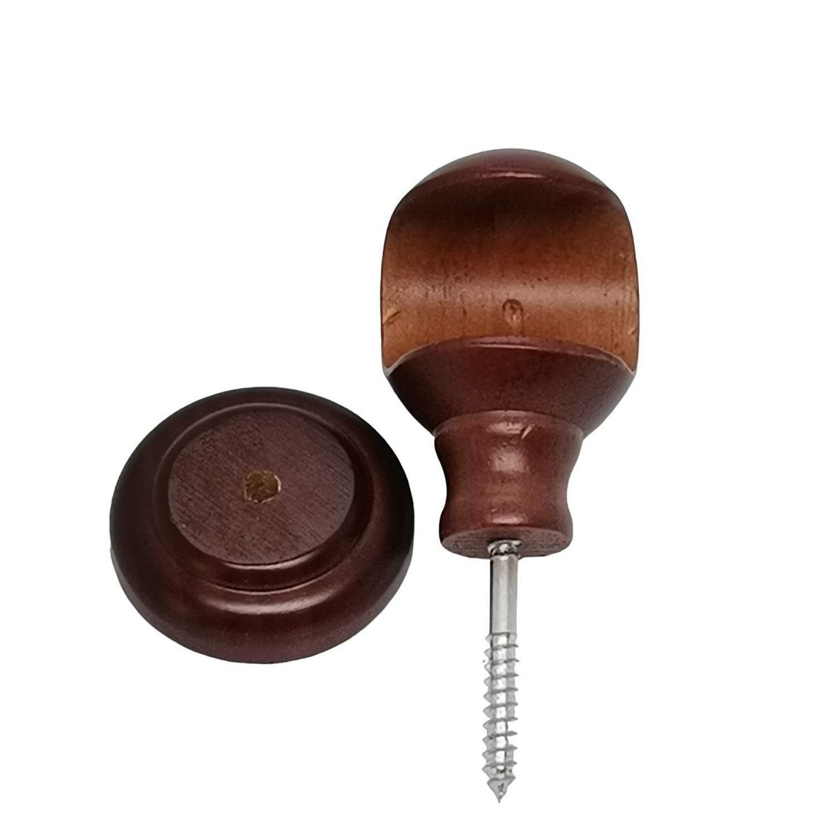 JUST HOME COLLECTION - Soporte simple Techo madera chocolate 28mm (2un)