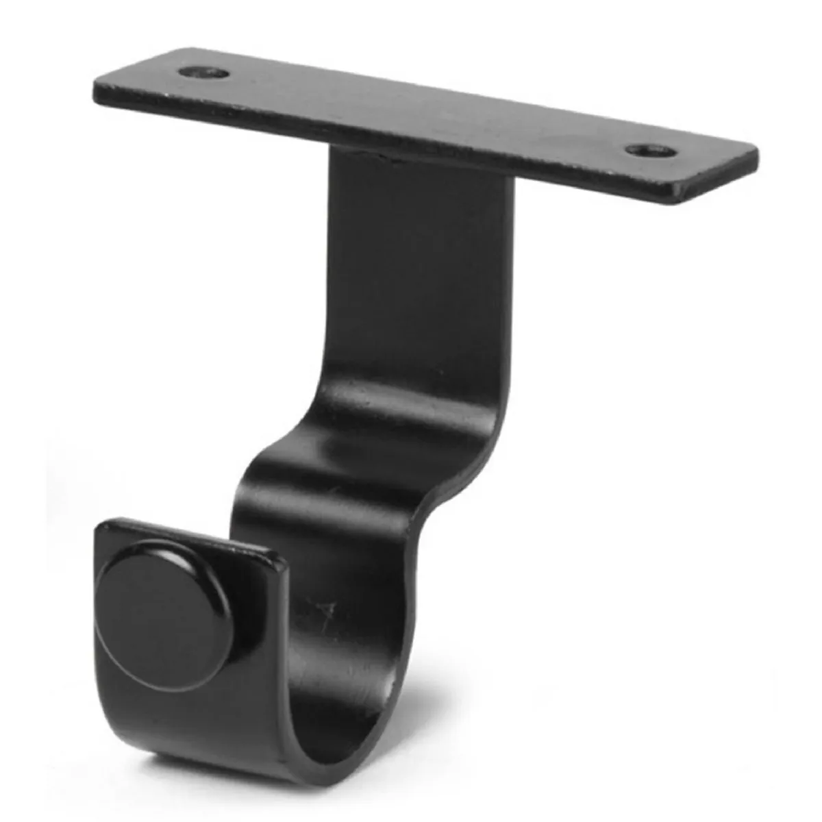 JUST HOME COLLECTION - Soporte simple Techo fierro negro 28mm (2un)