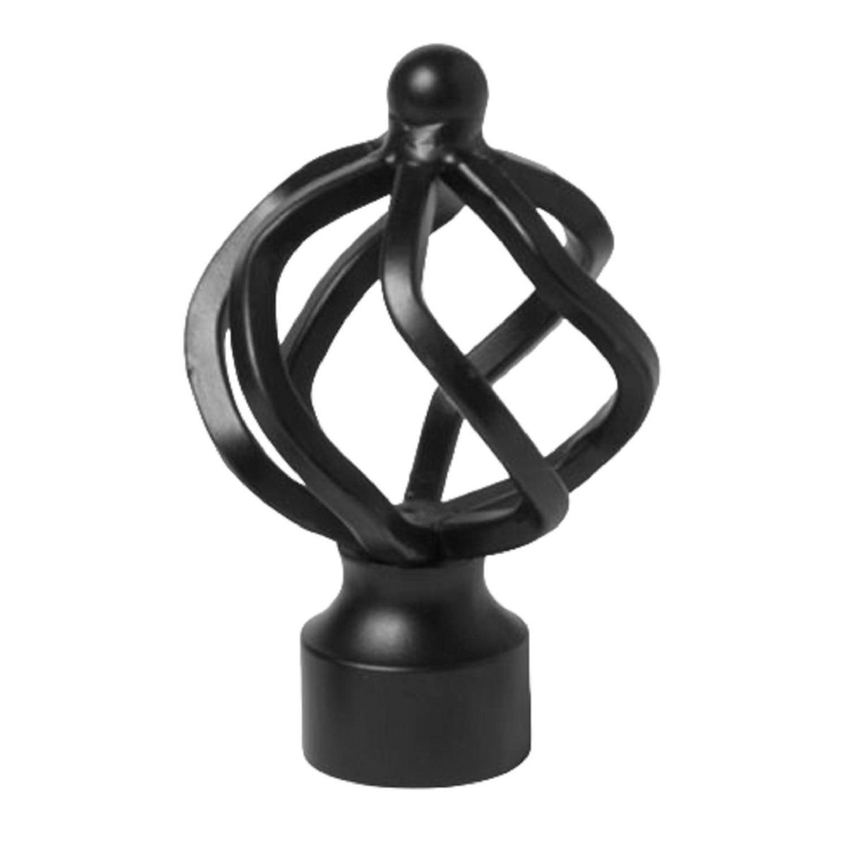 JUST HOME COLLECTION - Terminal Bola Alambre fierro negro 28mm (2un)