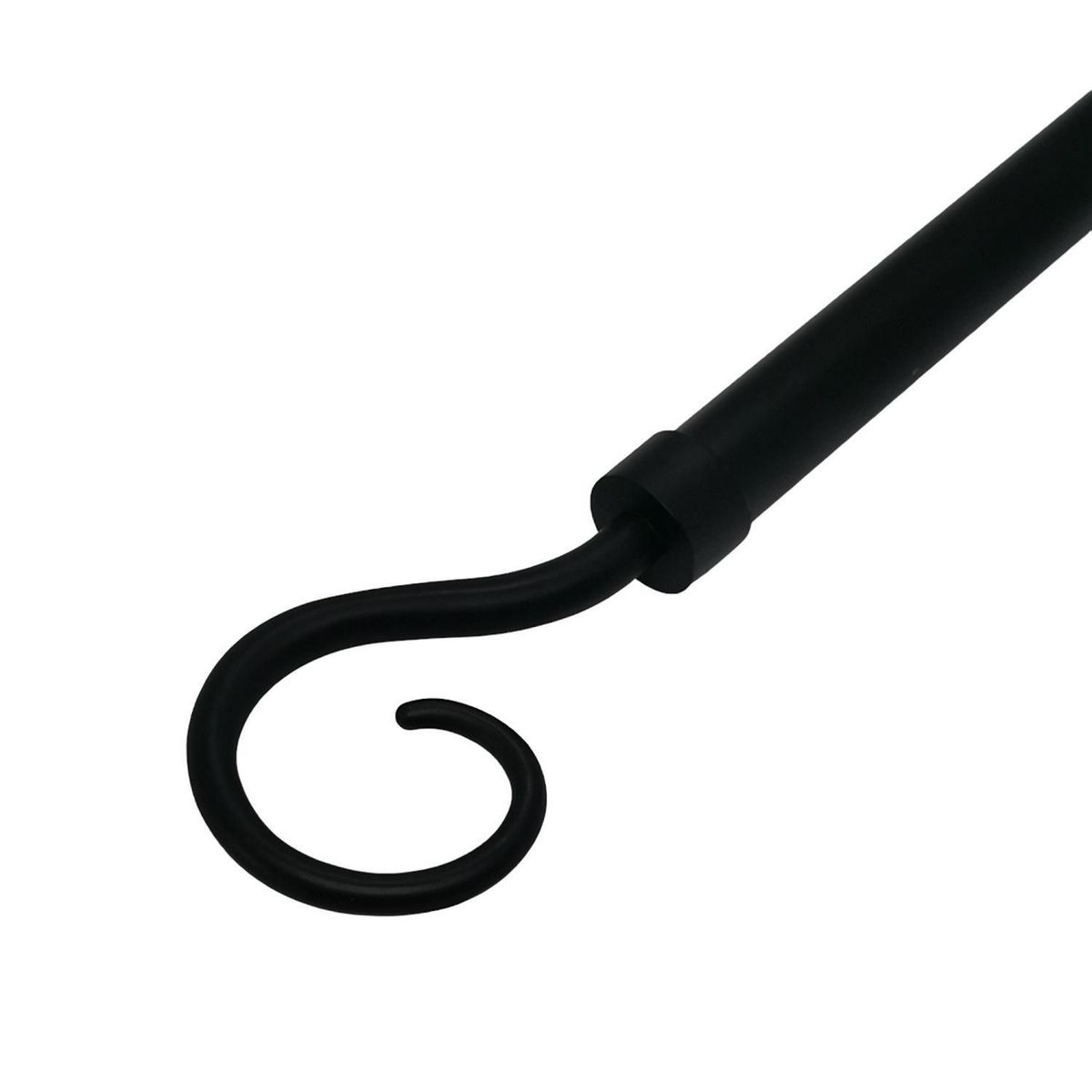 JUST HOME COLLECTION - Terminal Gancho fierro negro 28mm (2un)