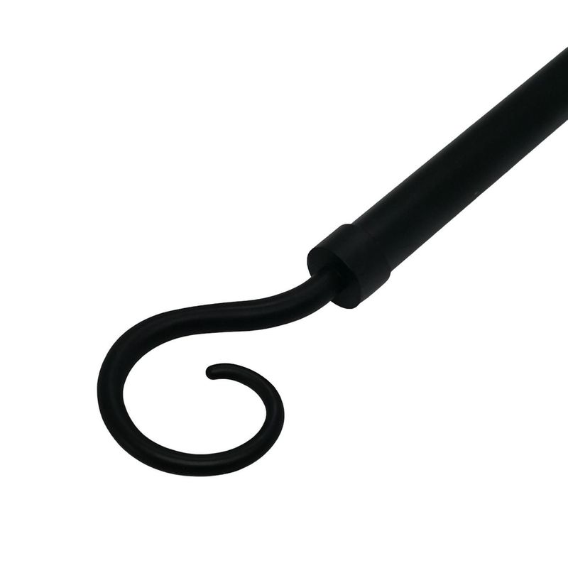 JUST HOME COLLECTION - Terminal Gancho Fierro Negro 28mm