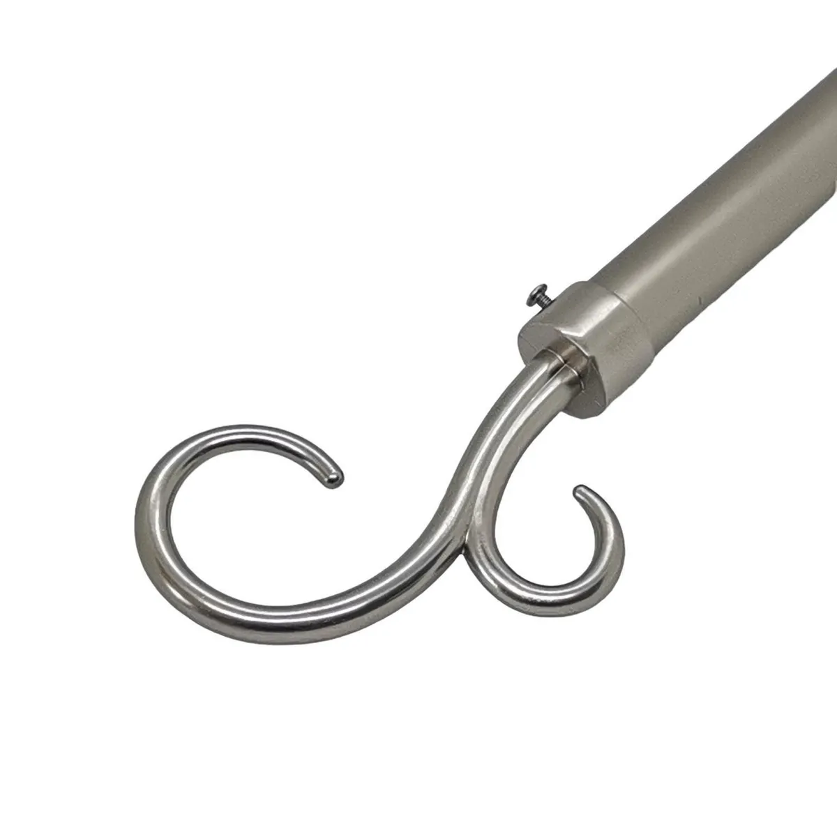 JUST HOME COLLECTION - Terminal Gancho fierro plateado 28mm (2un)