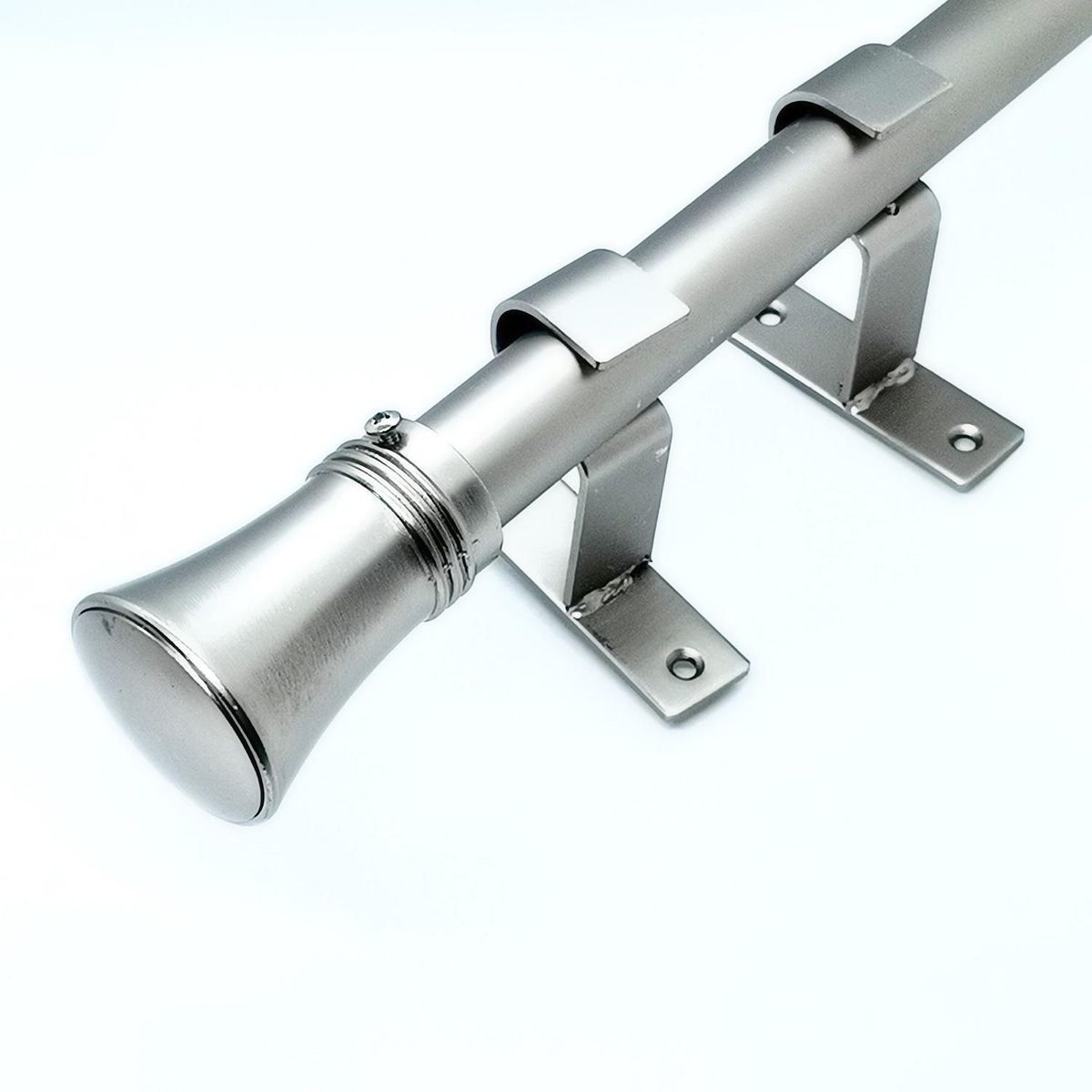 JUST HOME COLLECTION - Set cortinero fierro plateado 28mm 2.00m