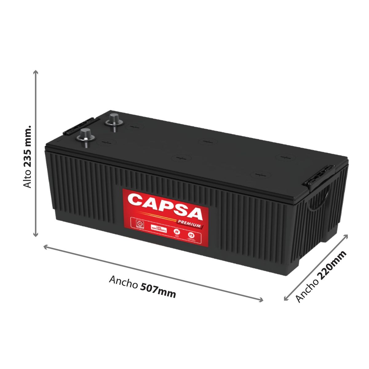 CAPSA - Bateria  4D 2000 | 1093 Amp | 23 Placas (234D)