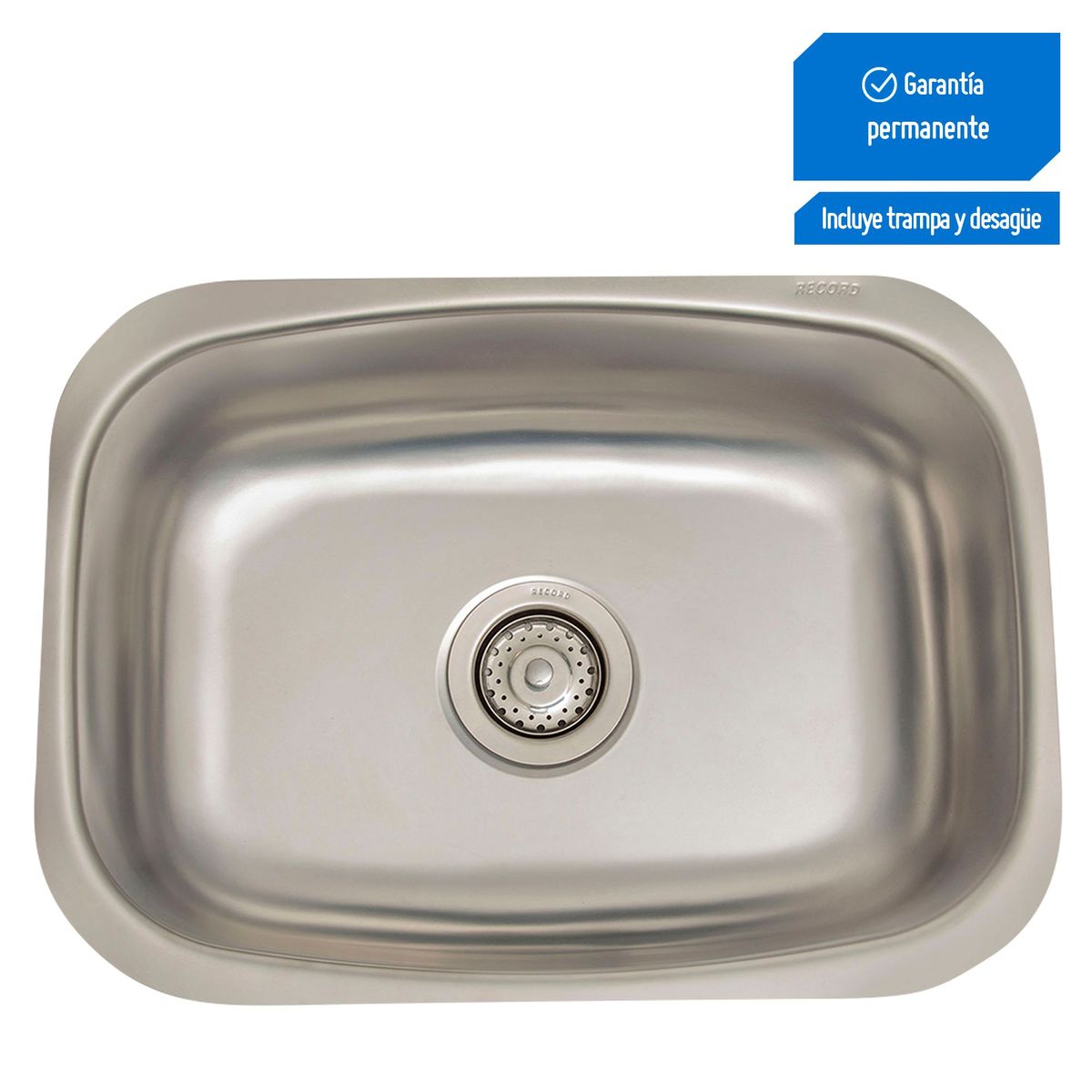 RECORD - Lavadero de Cocina Record 1 Poza Sin Escurridor 54cm