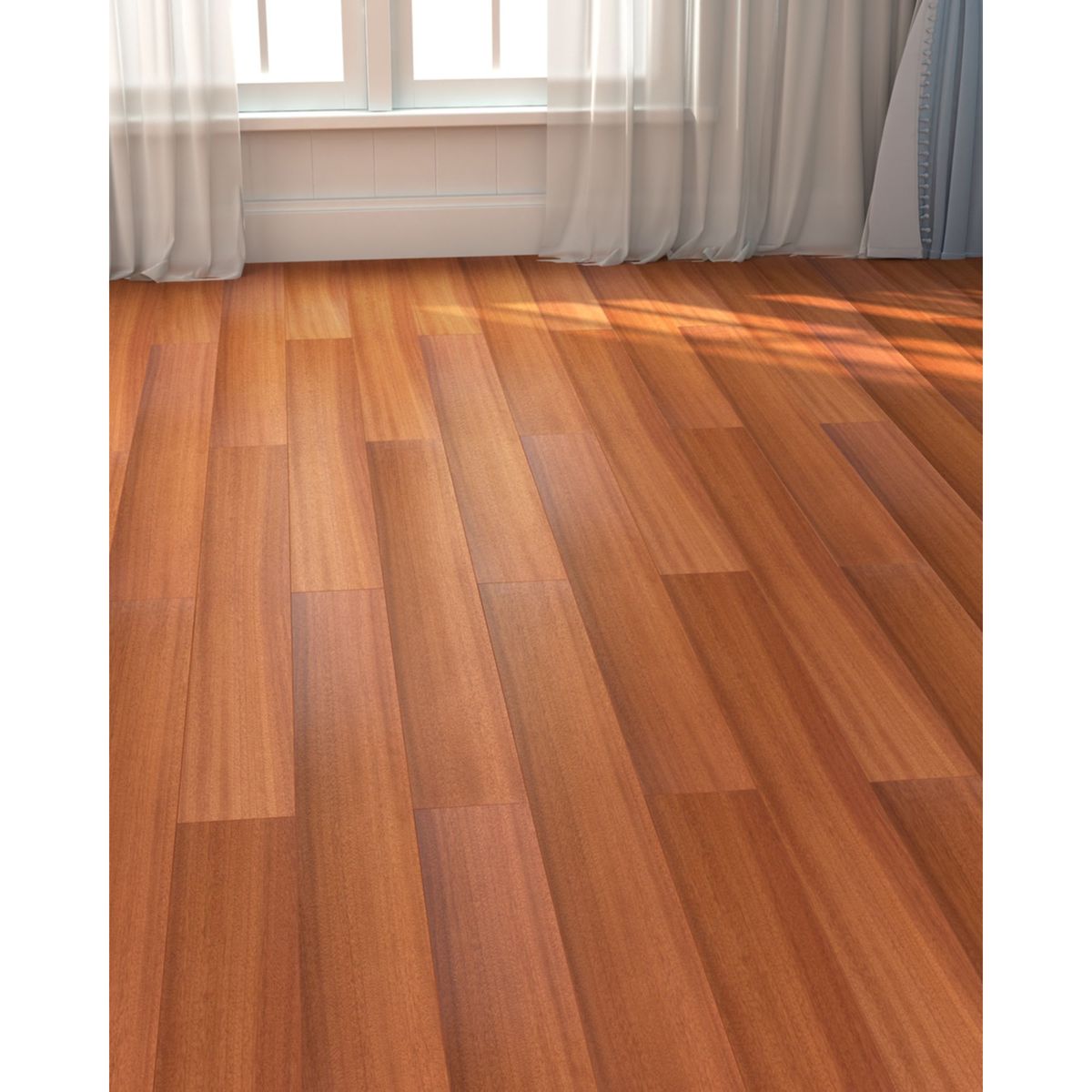HOLZTEK - Piso de Madera Cerezo Marrón 9.5mm 120x9cm 2.3m2