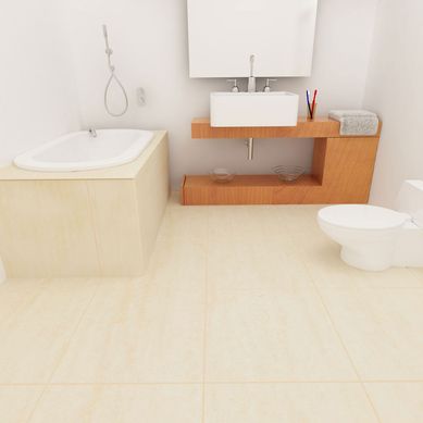 Porcelanato Sin Sellar Beige Marmolizado 60x60 cm para piso o pared