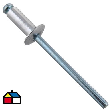 Remache Aluminio Tipo Pop 4x10 mm x 100 unid