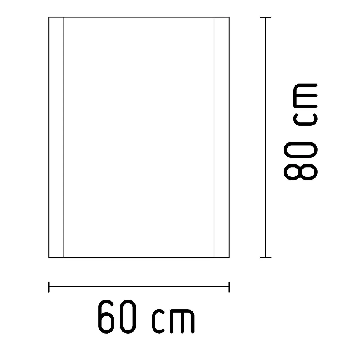 SENSI DACQUA - Espejo marco madera 80 x 60 cm