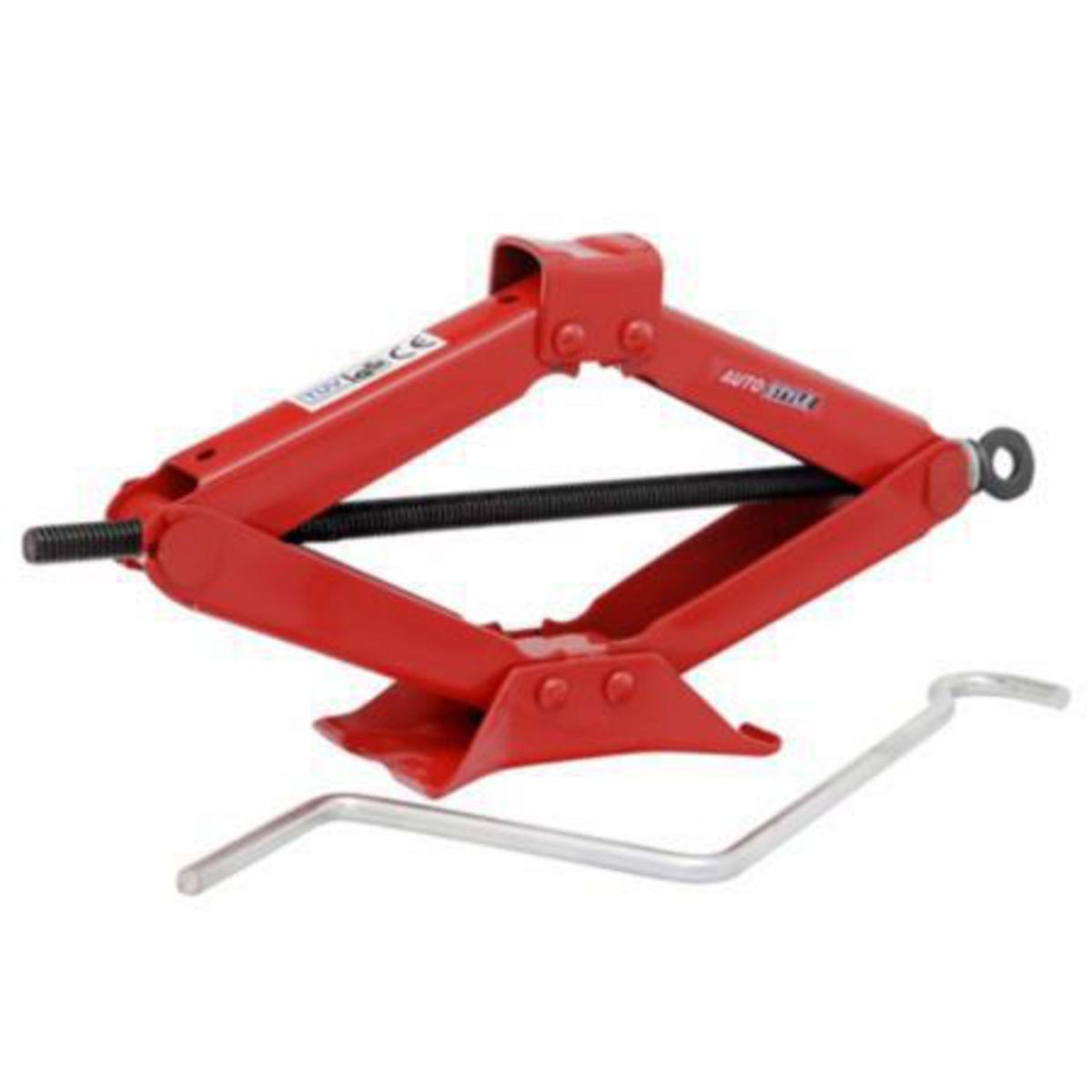 AUTOSTYLE - Gata Tipo Tijera 1.5 Toneladas Roja