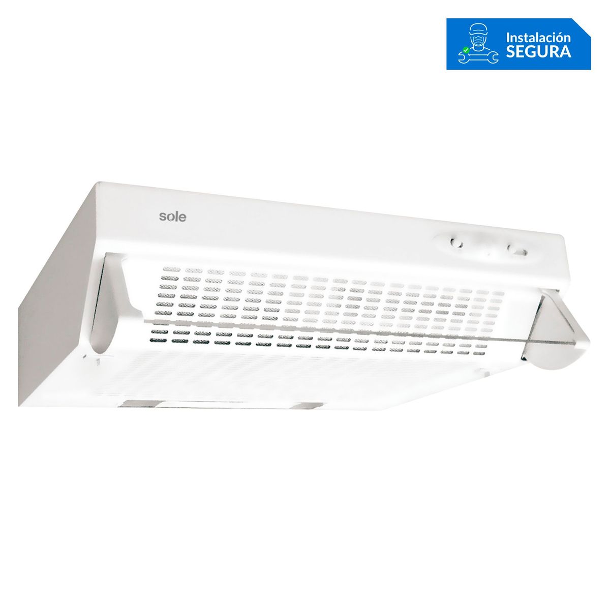 SOLE - Campana Extractora Sole 60cm Nueva Lazio TURE11BO Blanco