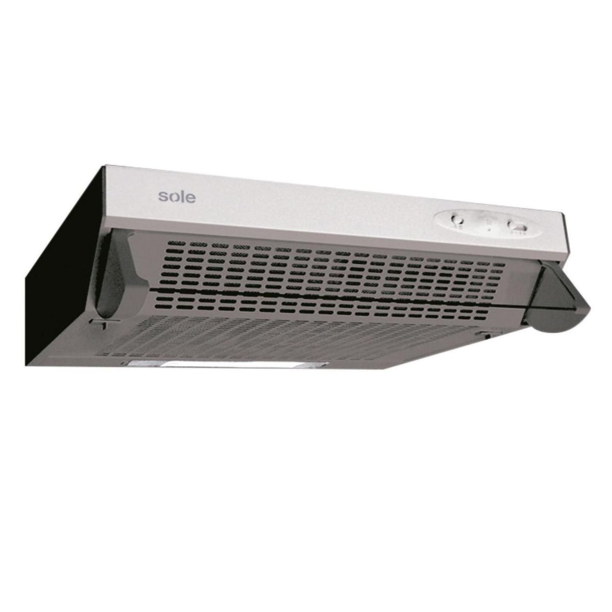 SOLE - Campana Extractora Sole 60 cm Nueva Lazio TURE 11G0 Plateado/Negro